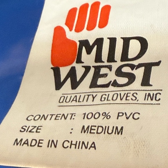 Mid West Rain Jacket Long Sleeve Zip Up & Snap High Neck Blue Med Fits Small - Picture 7 of 9